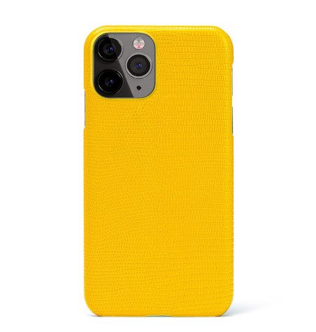 Coque iPhone 11 Pro Max Cuir Façon Lézard