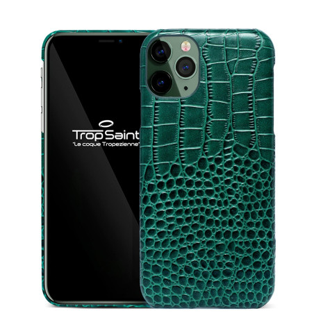 Coque iPhone 11 Cuir Façon Crocodile