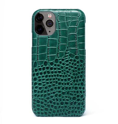 Coque iPhone 11 Cuir Façon Crocodile