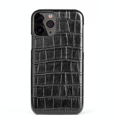 iPhone 11 Leather Case Crocodile Pattern