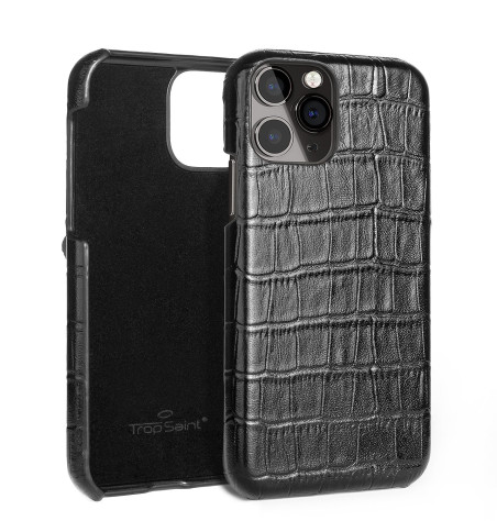 Coque iPhone 11 Pro Max Cuir Façon Crocodile