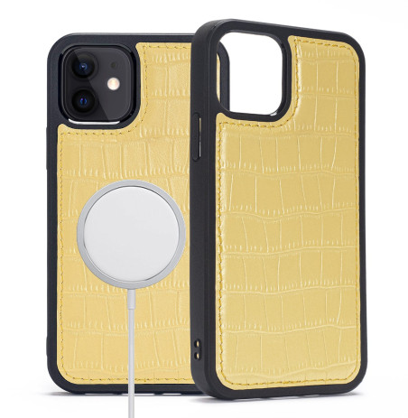 Coque iPhone 12 Mini Cuir Façon Crocodile