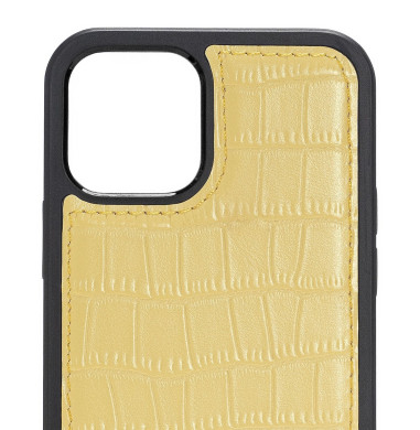 Coque iPhone 12 Mini Cuir Façon Crocodile