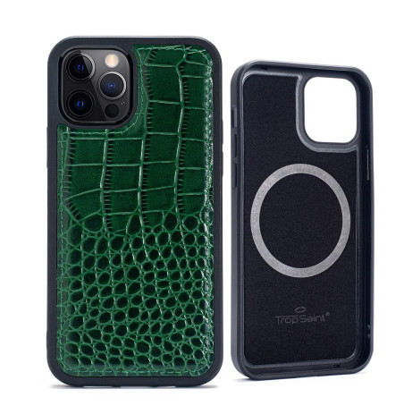 Coque iPhone 12 / 12 Pro Cuir Façon Crocodile