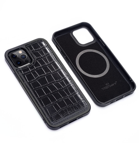 Coque iPhone 12 Pro Max Cuir Façon Crocodile