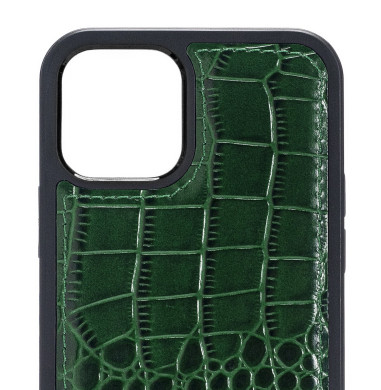 iPhone 12 Pro Max Leather Case Crocodile Pattern