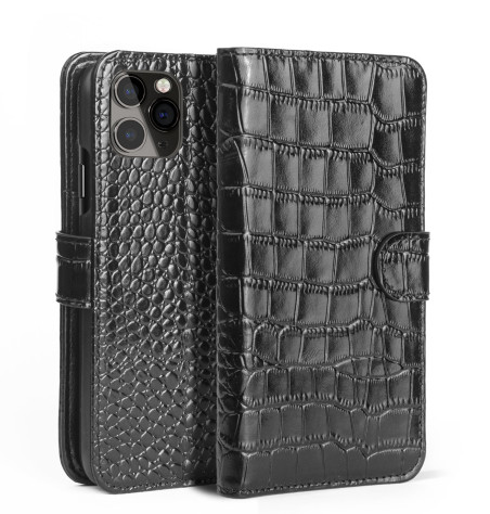 Leather Wallet iPhone 11 Pro Crocodile Pattern