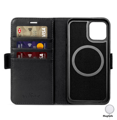 Leather Wallet iPhone 12 Mini Crocodile Pattern