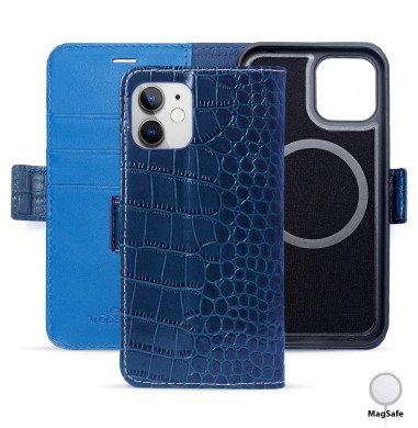 Leather Wallet iPhone 12 Mini Crocodile Pattern