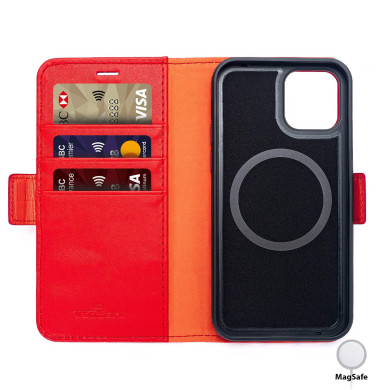 Leather Wallet iPhone 12 Mini Crocodile Pattern