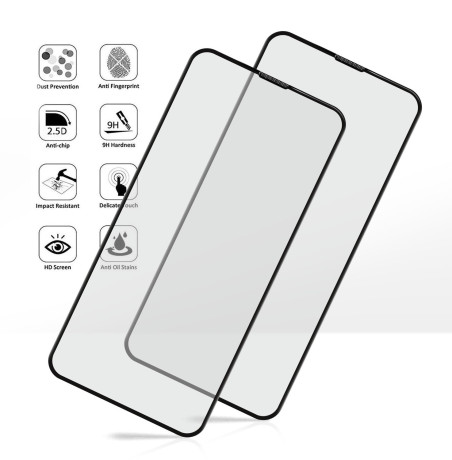 Tempered Glass for iPhone - Clear Anti-Scratch Transparent Display Protection [2 pieces]