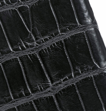 Black Crocodile Leather Case for iPhone