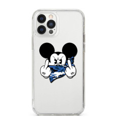 Coque Personnalisée en Silicone Transparente iPhone - Mickey Street Art
