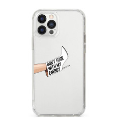 Coque Personnalisée en Silicone Transparente iPhone - Don't Fuck with My Energy