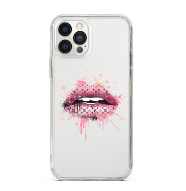 Coque Personnalisée Silicone Transparente iPhone|Bouche Louis Vuitton