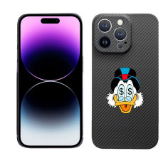 Personalised Carbon Fiber Case for iPhone 14 15 16 Pro Max with MagSafe Donald Duck|Trop Saint