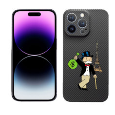 Coque fibre de carbone iPhone MagSafe - Mr Monopoly| Trop Saint