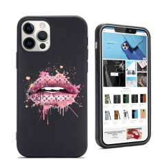 Coque PersonnaliséeSilicone Noire iPhone Bouche Vuitton|Trop Saint