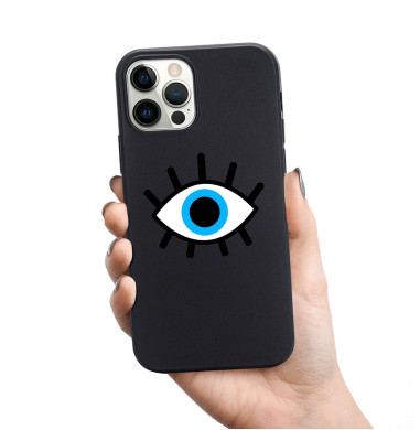 Personalised Black Silicone Case for iPhone -...