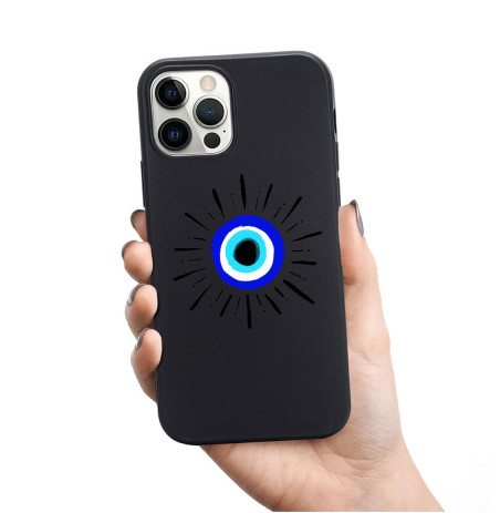 Coque Personnalisée en Silicone Noire pour iPhone - Tous les modèles - V13
