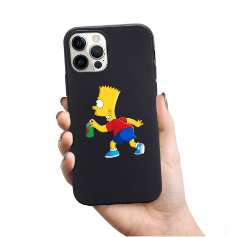 Personalised Black Silicone Case for iPhone - All Models - V17