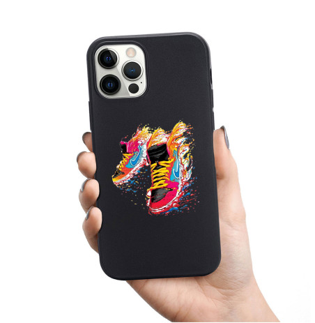 Coque Personnalisée en Silicone Noire pour iPhone - Tous les modèles - V21