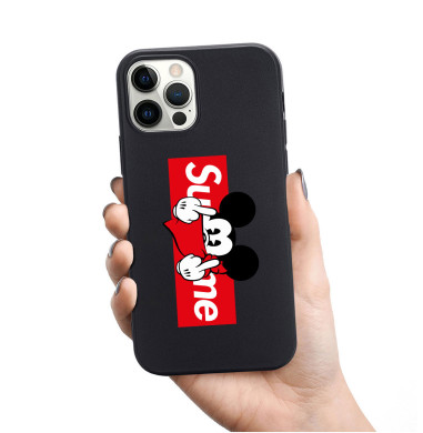 Personalised Black Silicone Case for iPhone -...