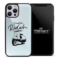 Personalised Mirror Case for iPhone Scooter Rider|Trop Saint