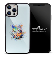Personalised Mirror Case for iPhone Art Tiger|Trop Saint