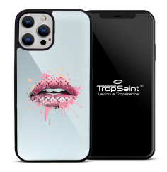 Coque Personnalisée avec Miroir iPhone Bouche Rose Vuitton|Trop Saint