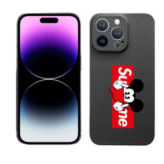 Personalised Carbon Fiber Case iPhone MagSafe Mickey | Trop Saint