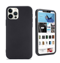 Black Silicone Case for iPhone - For iPhone 15 14 13 12 Pro Max