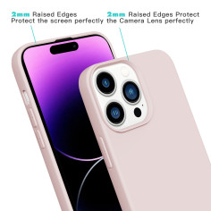 Coque Bandoulière pour iPhone avec Cordon - Rose Pâle | Trop Saint 2