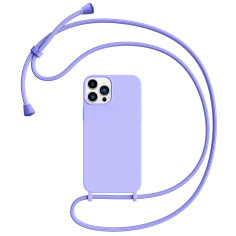 Coque Bandoulière pour iPhone avec Cordon - Violet | Trop Saint