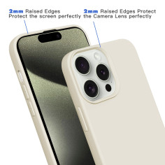 Coque Personnalisable avec Anneaux pour iPhone - Beige | Trop Saint 2