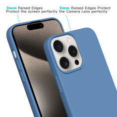 Coque Personnalisable avec Anneaux pour iPhone - Bleu | Trop Saint 2