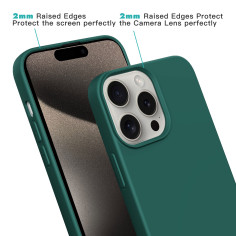 Coque Personnalisable en Silicone avec Anneaux pour iPhone - Verte | Trop Saint 2