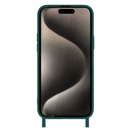 Coque Personnalisable en Silicone avec Anneaux pour iPhone - Verte