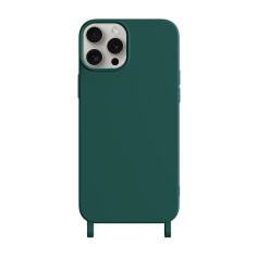 Coque Personnalisable en Silicone avec Anneaux pour iPhone - Verte | Trop Saint