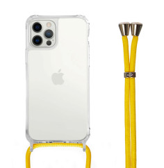 Coque Bandoulière Personnalisable pour iPhone - Cordon Jaune