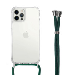 Coque Bandoulière Personnalisable pour iPhone avec Cordon Vert