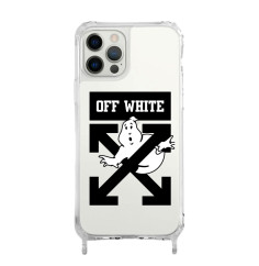 Coque Transparente avec Anneaux pour iPhone - OFF White | Trop Saint