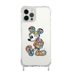 Transparent Customized Case with Rings for iPhone - Mickey For iPhone 15 14 13 12 Pro Max