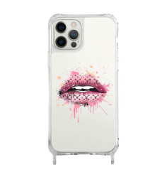 Coque Personnalisée Transparente avec Anneaux pour iPhone - Bouche Vuitton