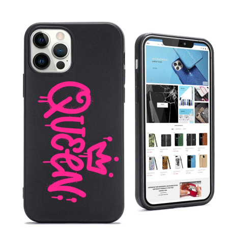 Personalised Black Silicone Case iPhone - Queen Grafitti|Trop Saint