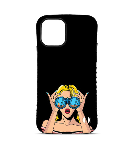 Coque Personalisée pour iPhone 16 15 14 Pro max fille regarde Saint Tropez