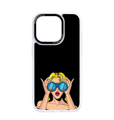 Coque Personalisée pour iPhone 16 15 14 Pro max fille regarde Saint Tropez