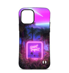 Personalised Case For iPhone 16 15 14Pro Max Saint Tropez Neon Beach Palm Trees 2