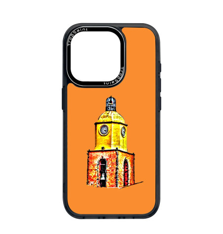 Coque Personalisée pour iPhone 16 15 14 pro Max Clocher Saint Tropez Orange Coque Personalisée pour iPhone 16 15 14 pro Max Clocher Saint Tropez Orange