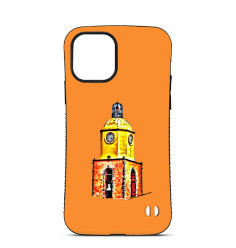 Personalised Case For iPhone16 15 14 Pro Max Bell Tower Saint Tropez Orange 2